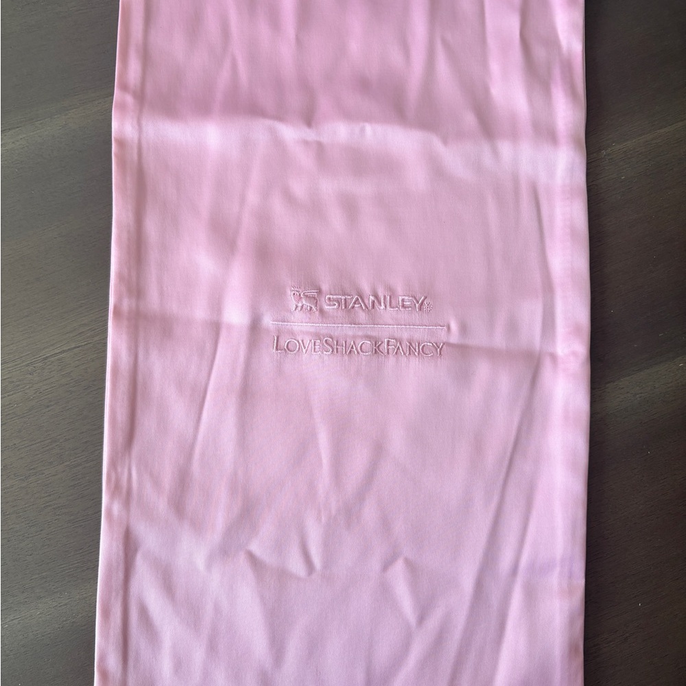 LoveShackFancy Pink Silk Stanley Bag